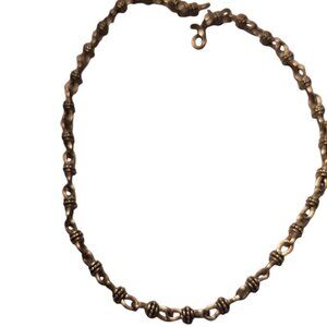 Premier Designs Silver Toned Metal Necklace Industrial Steampunk Links Boho